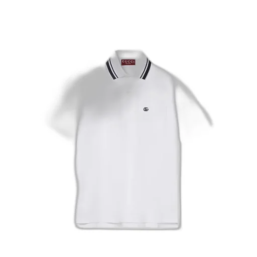 Cotton Piquet Polo Shirt With Embroidery