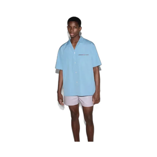 Regular Fit Cotton Shirt With Web