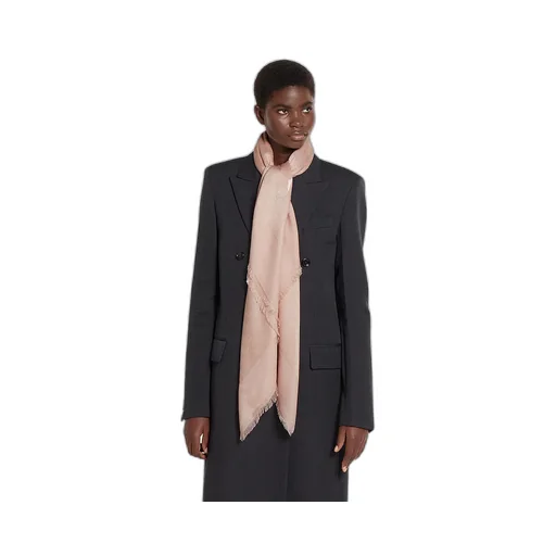 Gg Cotton Silk Jacquard Shawl