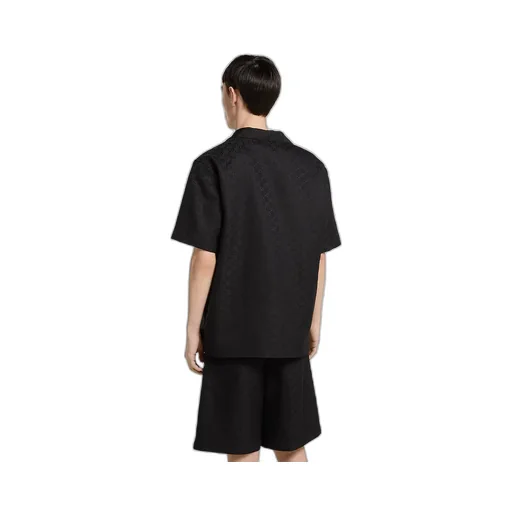 Gg Canvas Linen Blend Bowling Shirt