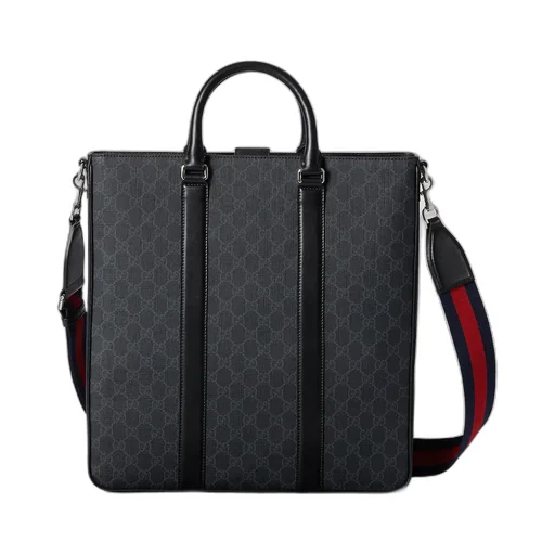 Gg Black Large Tote Bag