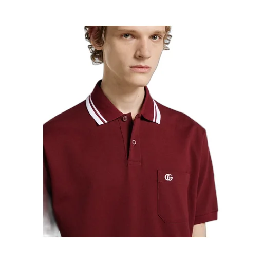 Cotton Piquet Polo Shirt With Embroidery