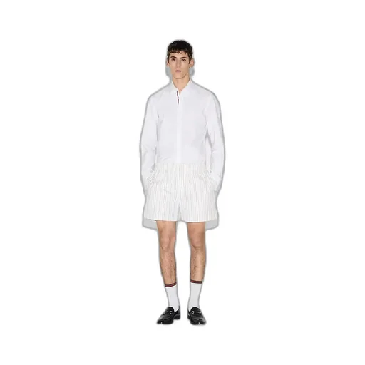 Cotton Poplin Shirt With Web