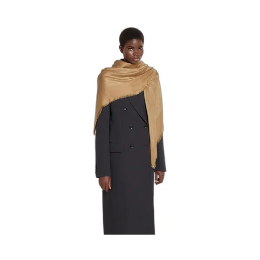 Gg Silk Cotton Jacquard Shawl