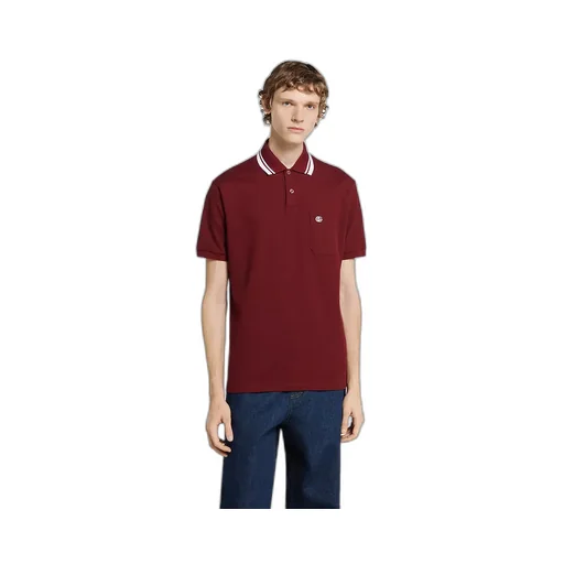 Cotton Piquet Polo Shirt With Embroidery