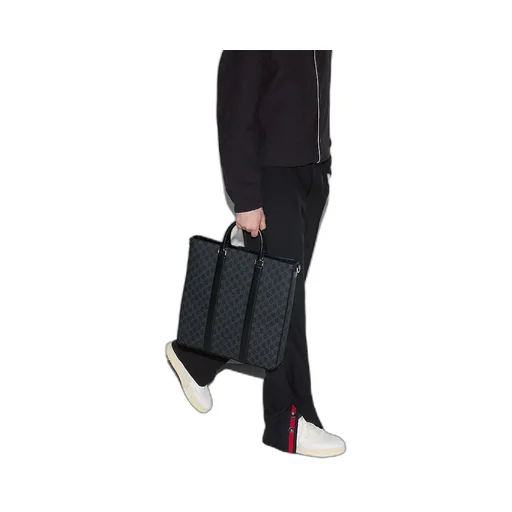 Gg Black Large Tote Bag
