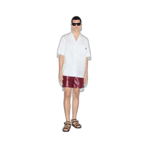 Regular Fit Cotton Shirt With Web