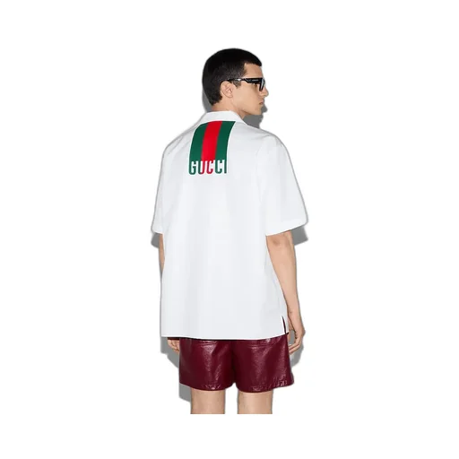 Regular Fit Cotton Shirt With Web