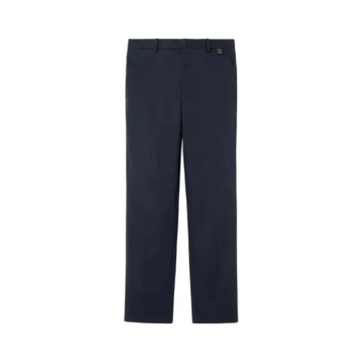 Double Cotton Twill Pant With Web