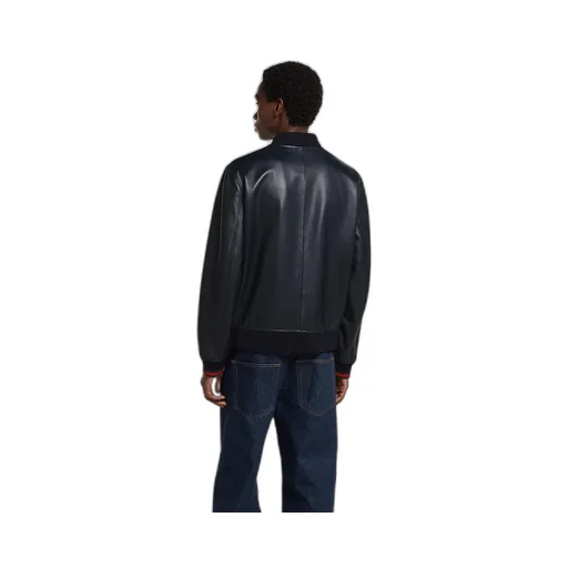 Nappa Leather Zip Jacket