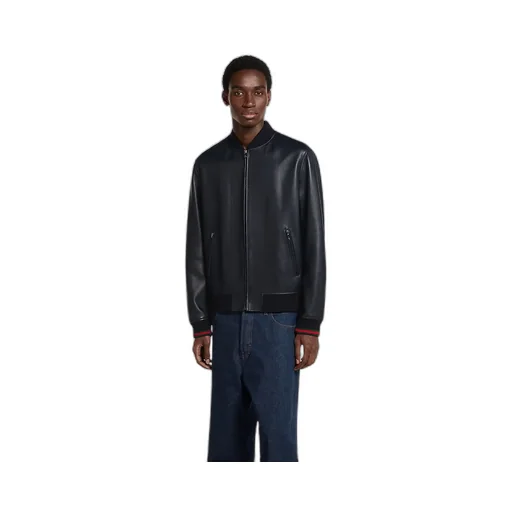 Nappa Leather Zip Jacket