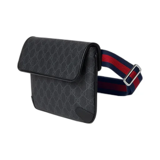 Gg Black Small Belt Bag