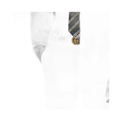 Embossed Cotton Twill Trouser