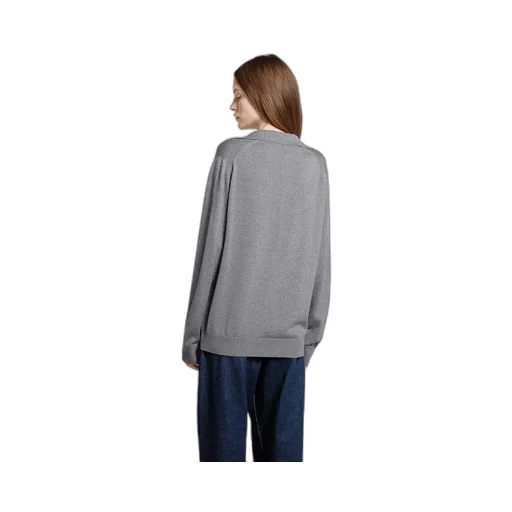 Extra Fine Wool Polo Top With Patch