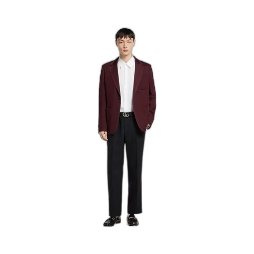 Wool Pant With Selvedge Detail