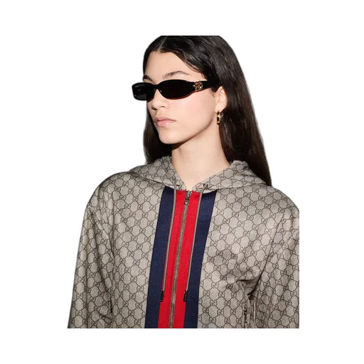 Gg Technical Jersey Zip Jacket