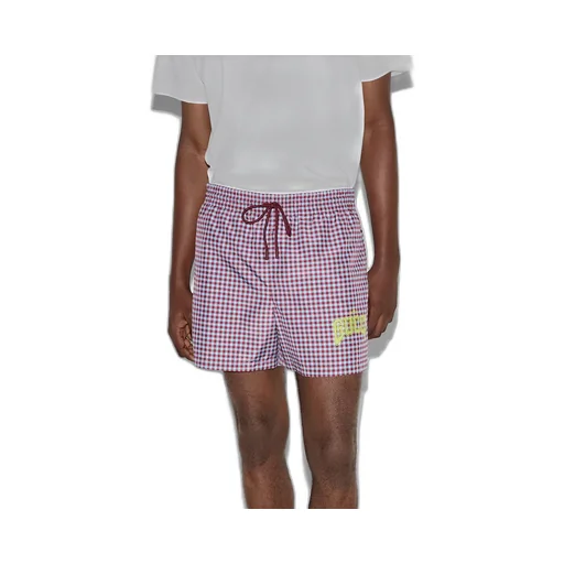 Printed Poplin Tech Swim Shorts