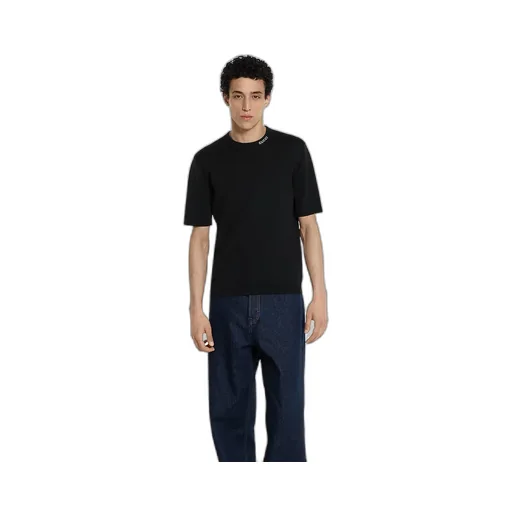 Silk Cotton T-Shirt With Gucci Intarsia