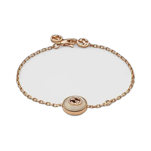Gucci Interlocking Diamond 18K Bracelet