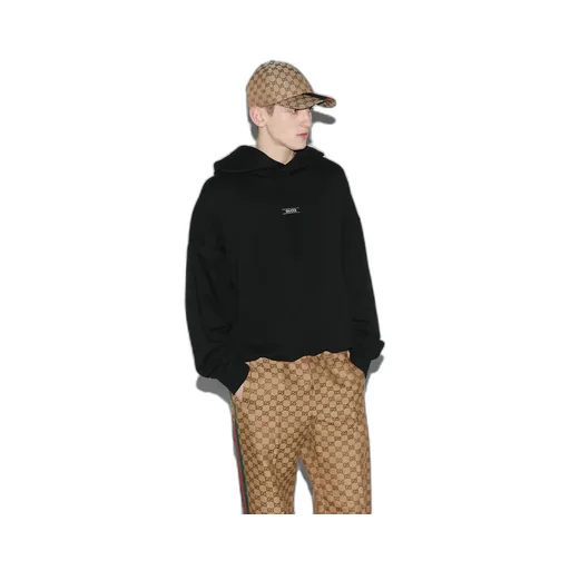 Cotton Jersey Hooded Sweatshirt