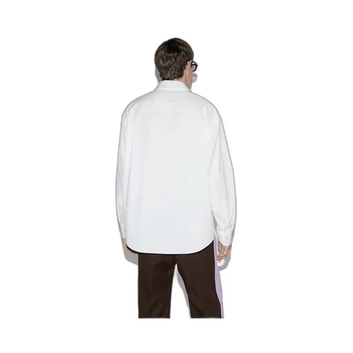 Cotton Poplin Shirt With Gucci Detail