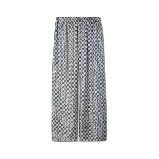 Gg Silk Twill Pants