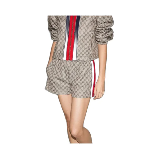 Gg Technical Jersey Shorts With Web