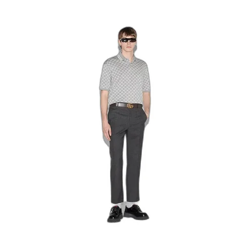 Gg Cotton Piquet Polo Shirt