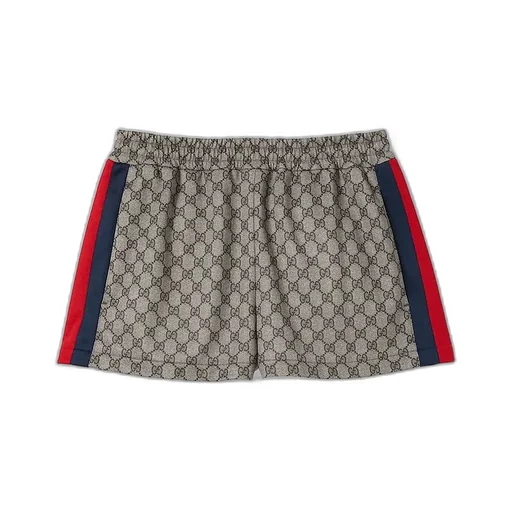 Gg Technical Jersey Shorts With Web