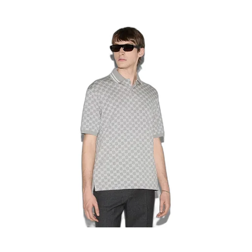 Gg Cotton Piquet Polo Shirt