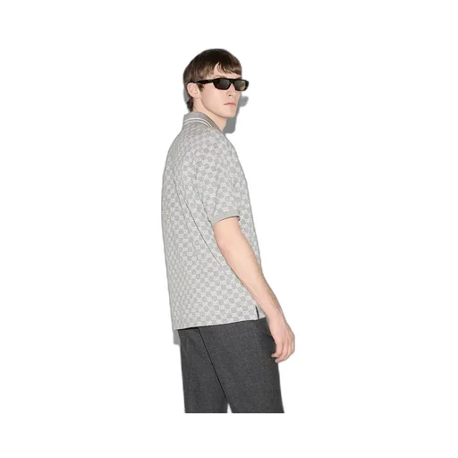 Gg Cotton Piquet Polo Shirt