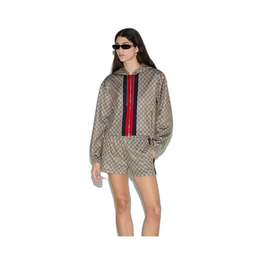 Gg Technical Jersey Zip Jacket