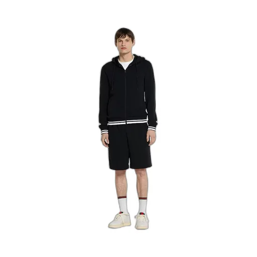 Technical Jersey Hooded Zip Jacket