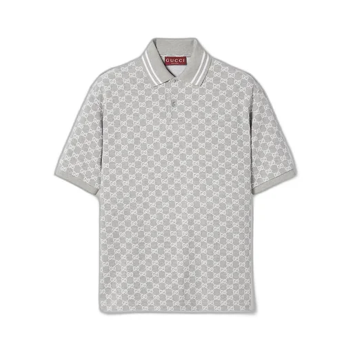 Gg Cotton Piquet Polo Shirt