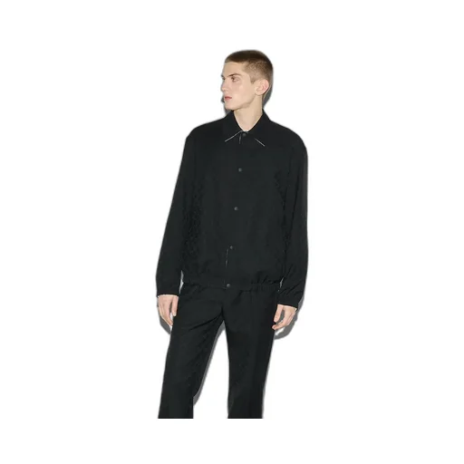 Reversible Gg Polyester Jacket