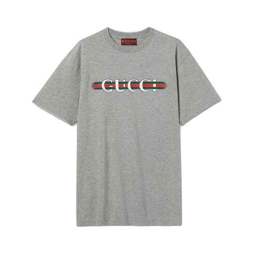 Cotton Jersey T-Shirt With Print