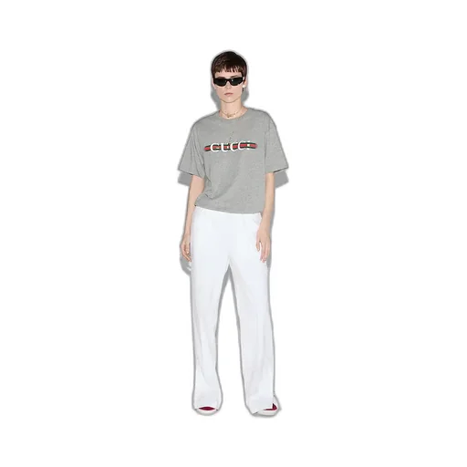 Cotton Jersey T-Shirt With Print