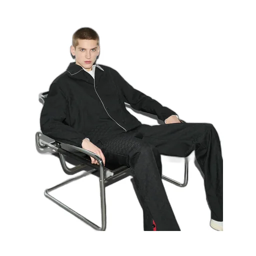 Reversible Gg Polyester Jacket
