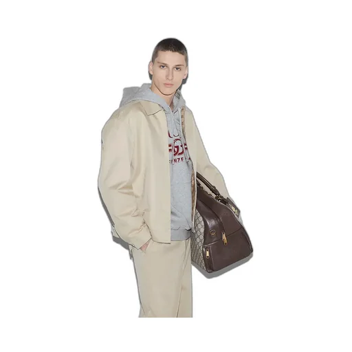 Printed Cotton Jersey Hooded Sweatshirt