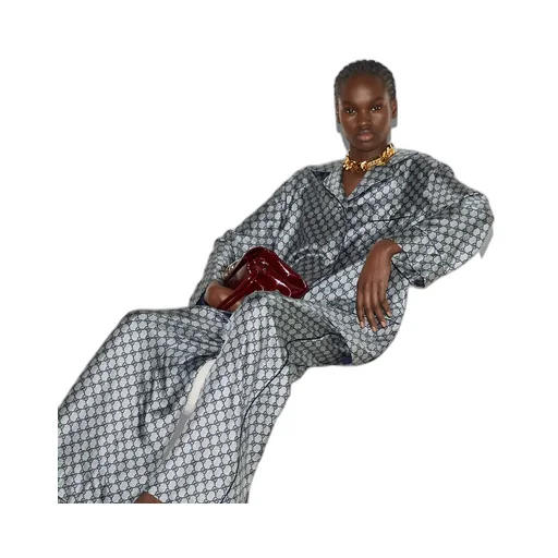 Gg Silk Twill Pants