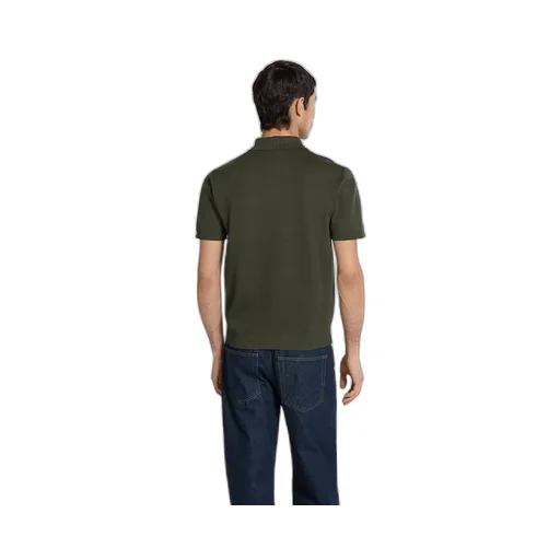 Silk Cotton Knit Polo Shirt