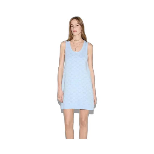 Gg Cotton Jacquard Mini Dress