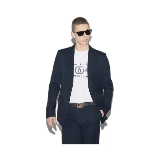 Cotton Jersey T-Shirt With Gucci Print