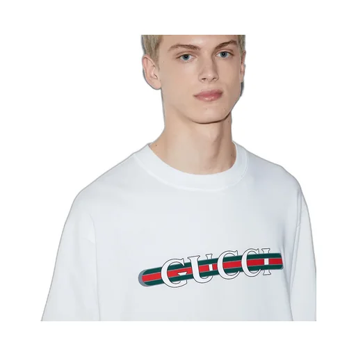 Cotton Jersey T-Shirt With Print