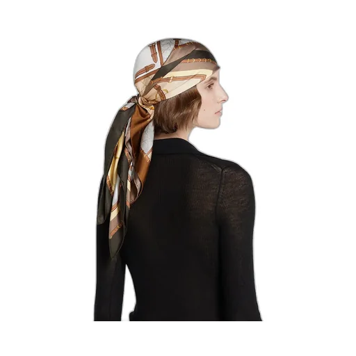 Printed Silk Twill Carré
