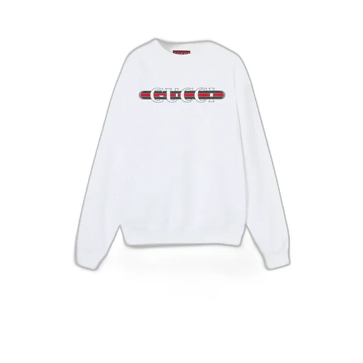 Cotton Jersey Sweatshirt With Print