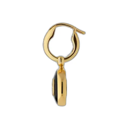Gucci Interlocking 18K Hoop Earrings