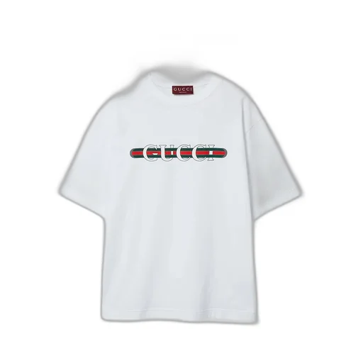 Cotton Jersey T-Shirt With Print