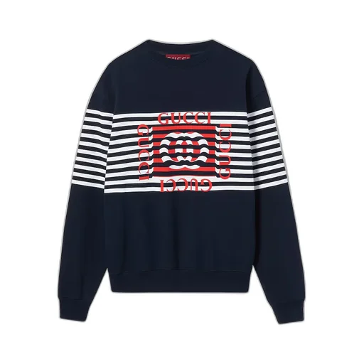Printed Cotton Jersey Sweatshirt