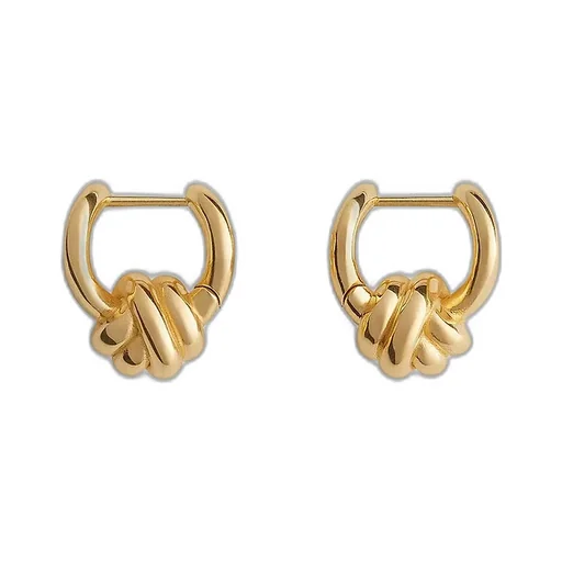 Knot Hoop Earrings